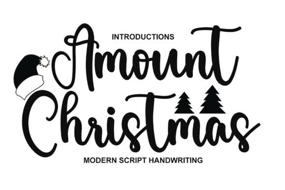 Amount Christmas: A Sweet Script Font for Editorial Design