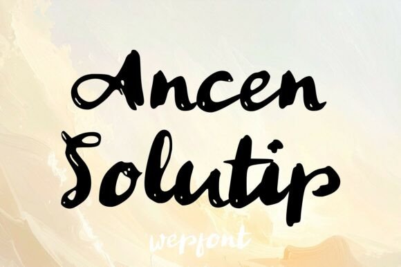 Ancen Solutip: A Heavy-Duty Brush Font for Street-Style Branding