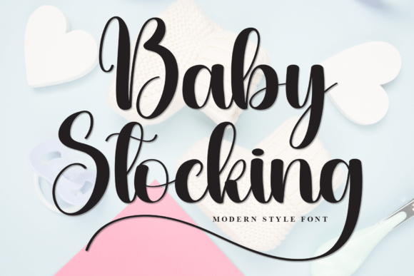 Baby Stocking: A Charming Script Handwritten Font for Web Design