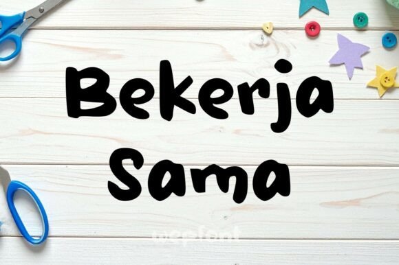 Bekerja Sama: A Bold Script Handwritten Font for Editorial Design