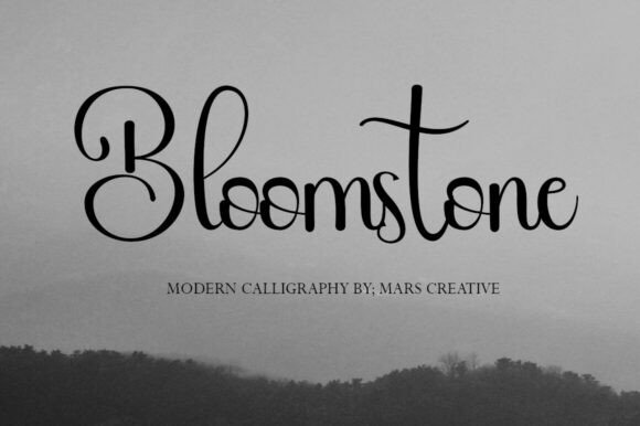 Bloomstone Font: Elevate Your Brand with Modern Calligraphy