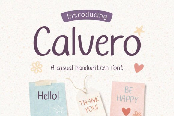 Calvero: The Perfect Handwritten Font for Crafters