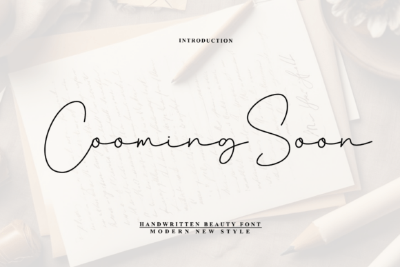 Cooming Soon: The Perfect Handwritten Font for Crafters