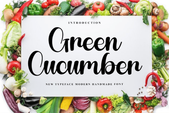 Green Cucumber: The Bold Script Font for Modern Brands