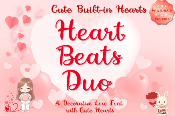 Heart Beat Duo: A Script Handwritten Font for Editors