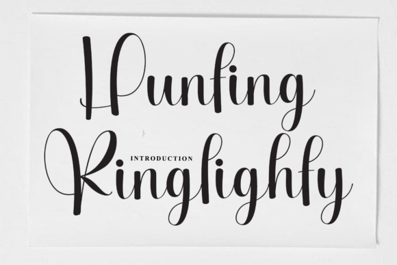 Hunting Ringlighty: A Timeless Script Font for Editorial Design