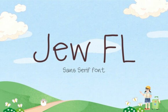 Jew Fl: A Quirky Script Handwritten Font for Makers