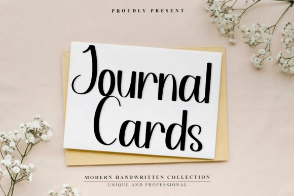 Journal Cards Font for Clear Campaign Typography