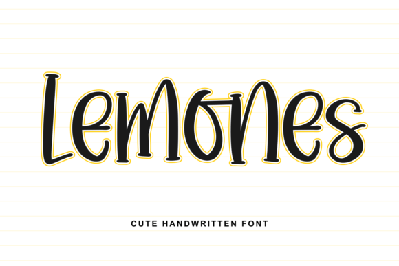 Lemones Typeface: The Cheerful Script for Campaigns