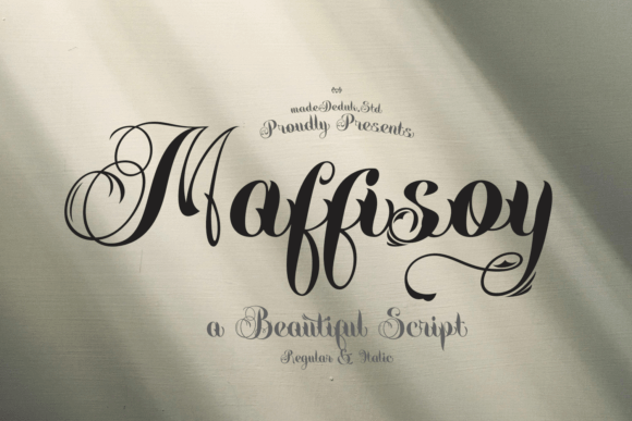Maffisoy: A Luxury Script Font for Editorial Design