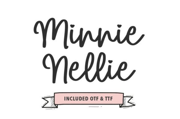 Minnie Nellie: The Bold Script Handwritten Font for Makers