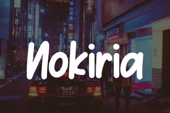 Nokiria: A Modern Script Typeface for Elegant Editorial Design