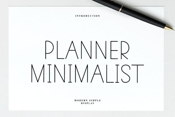 Planner Minimalist: A Timeless Font for Small Business Branding