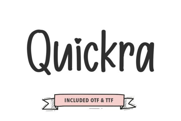 Quickra: A Dynamic Script Handwritten Font for Branding