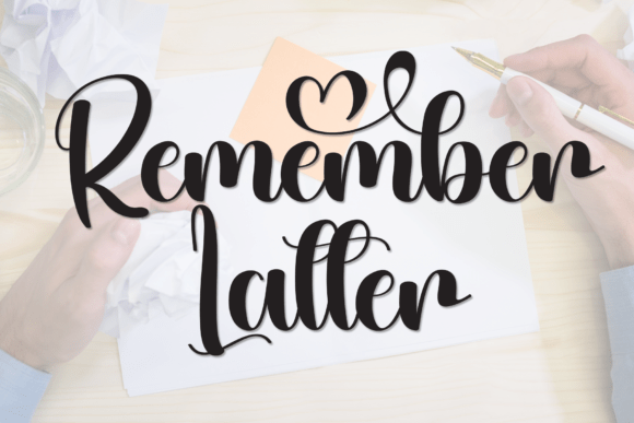 Remember Latter Font: A Designer's Guide to Script Typography