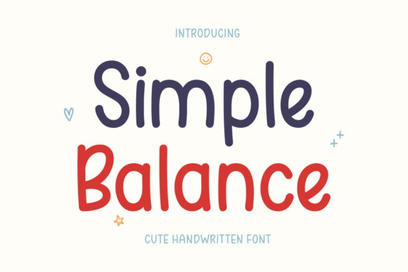 Simple Balance: A Gentle Script Handwritten Font for Makers