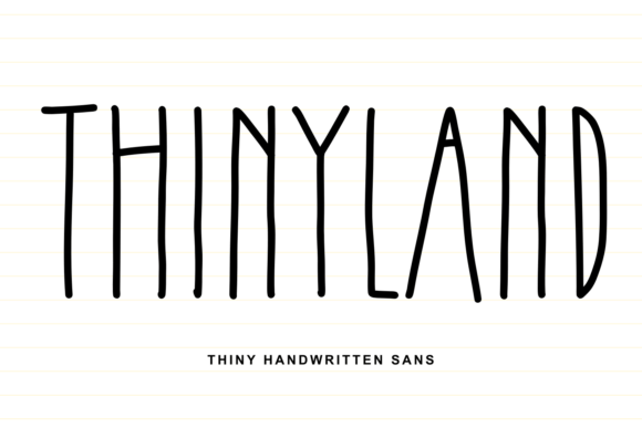 Thinyland: A Tidy Handwritten Font for Makers