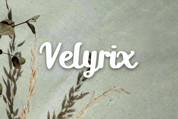 Velyrix: A Smooth Handwritten Typeface for Modern Web Design