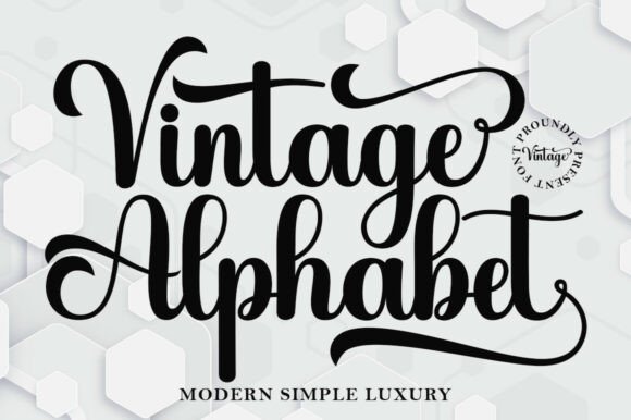 Vintage Alphabet: An Elegant Script Font for Web Design